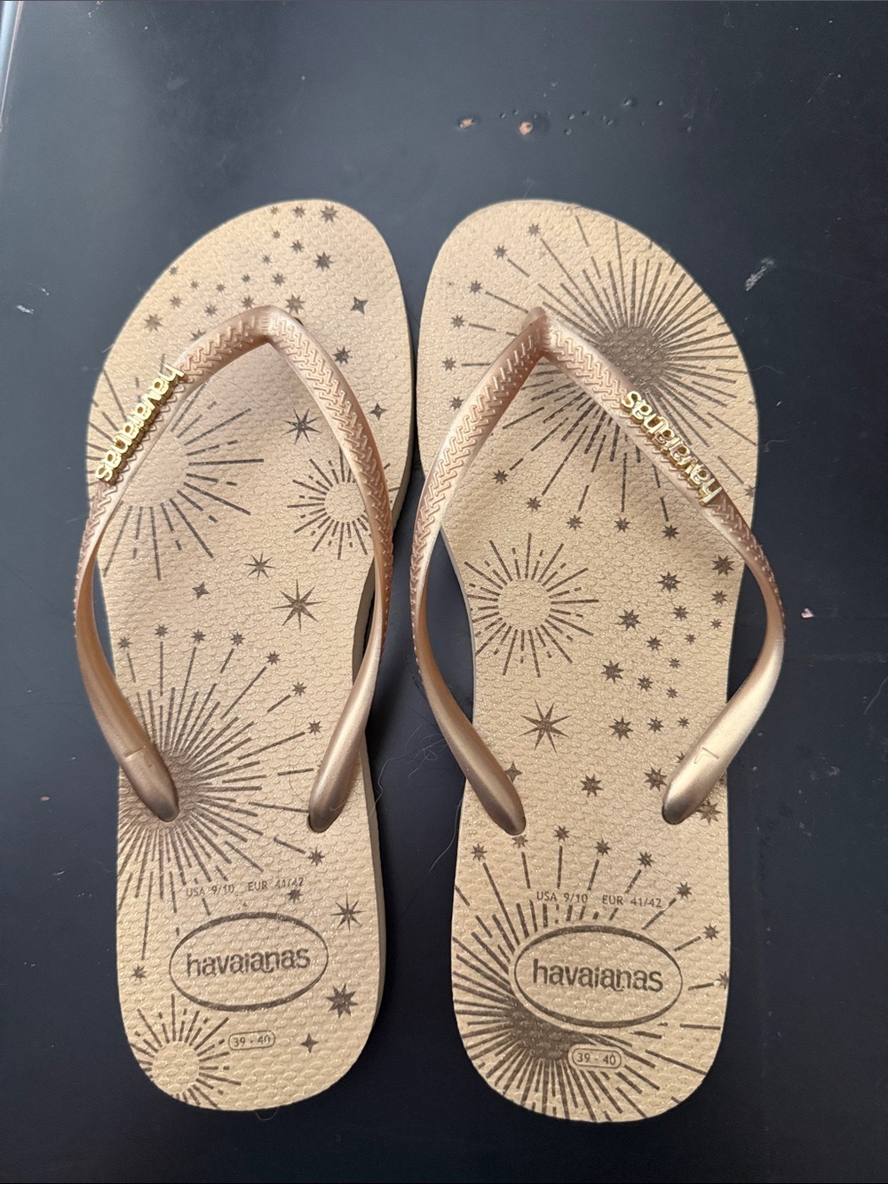 Havaiana Gold flip flops